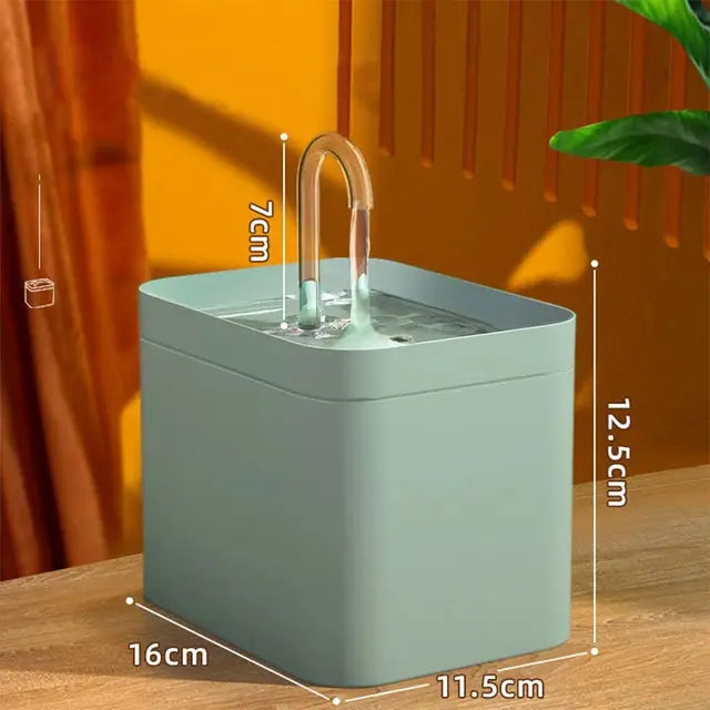 Pet Water Dispenser Auto Filter Electric Mute Cat Drinker 1.5L Recirculate Filtring Drinker for Cat Water Fountain Beauty World Shop