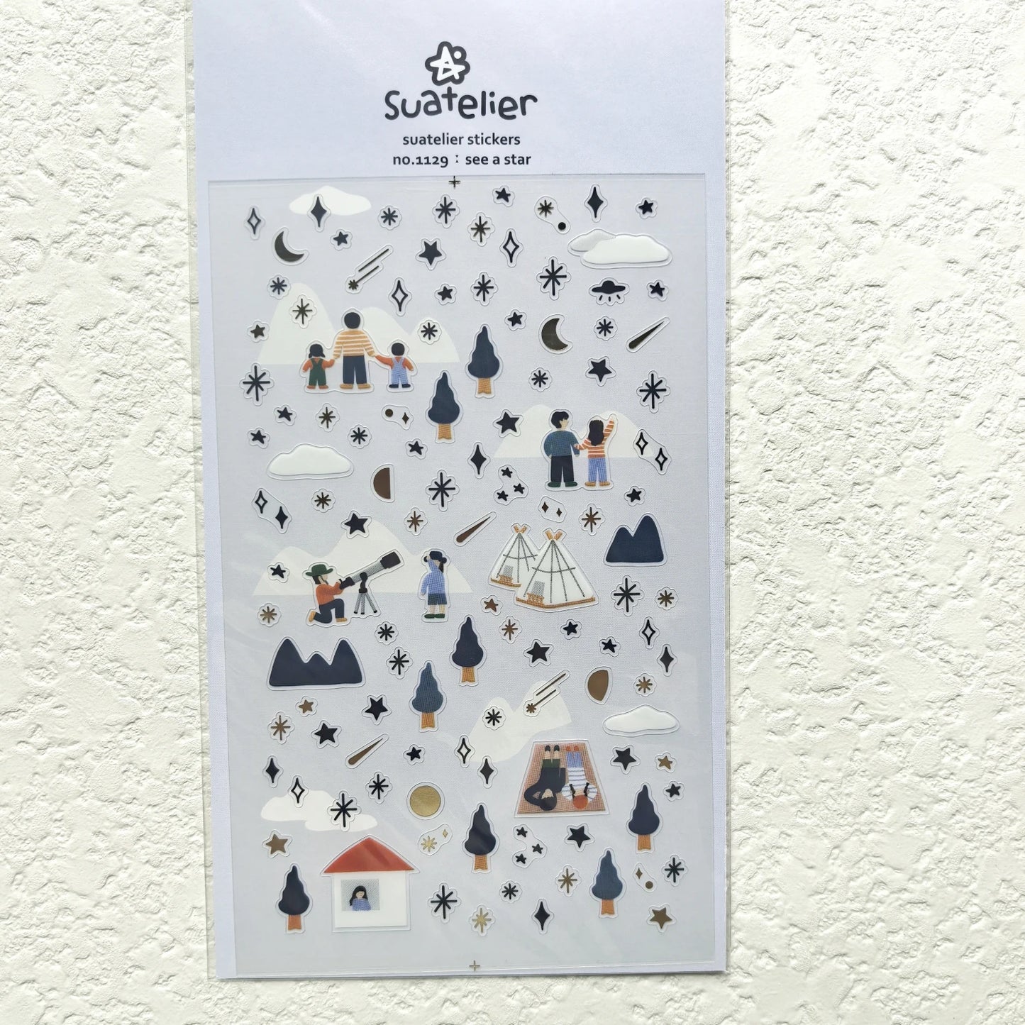 Korean Import Suatelier Travel Home Life Study Friend Stickers Scrapbooking Diy Journaling Diary Stationery Sticker School Gift Beauty World Shop