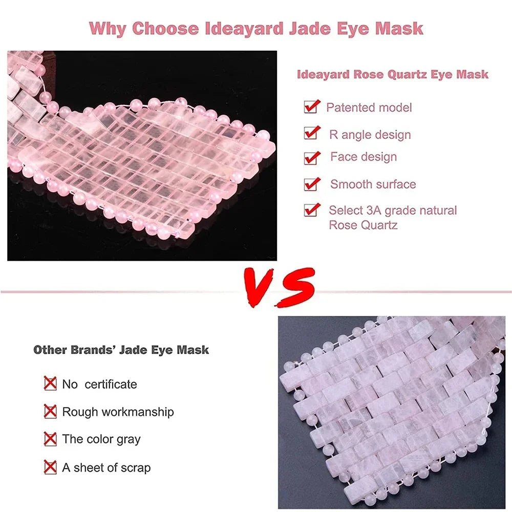 Cooling Jade Eye Mask Massager Natural Jade Eye Mask Eye Eye for Eye Relax Sleep Massager Mask Tools Mask Care Stone Face Sleep Beauty Trend Shop