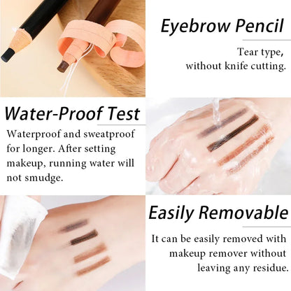 5pcs Professional Microblading Pencil Permanent Eyebrow Pencil Tattoo Waterproof Art Tint Makeup Eye Brow Pen Enhancers Cosmetic Beauty Trend Shop