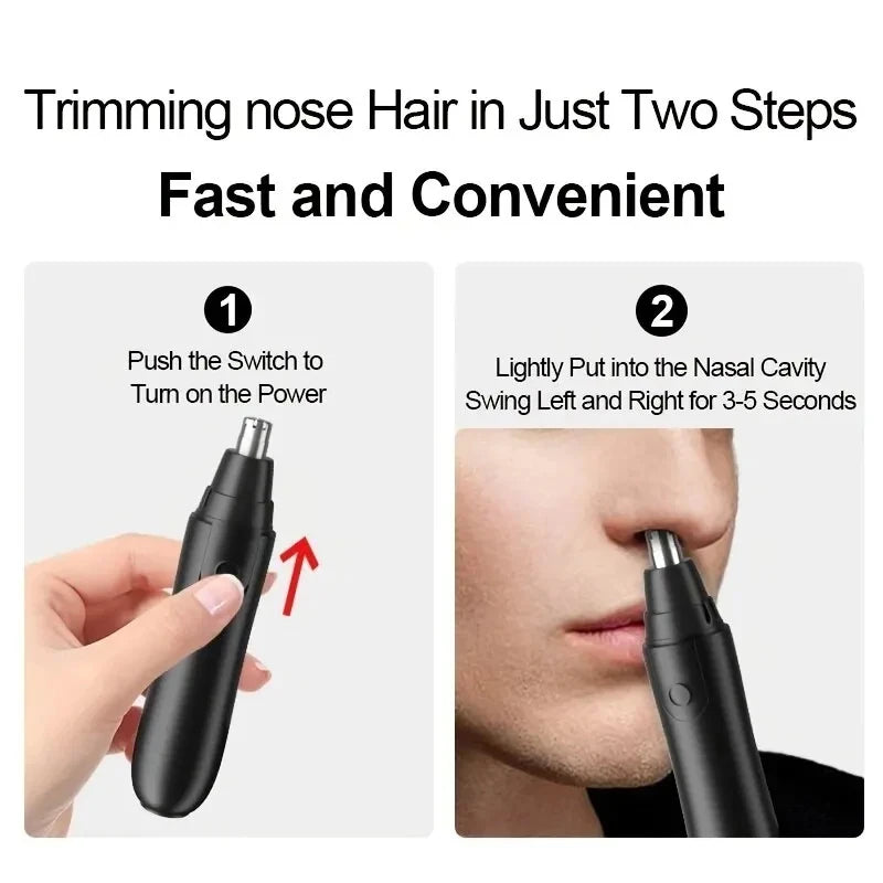 Electric Nose Hair Trimmer Implement Shaver Clipper Men Women Ear Neck Eyebrow Trimmer Shaver Man Clean Trimer Razor Remover Kit Beauty World Shop