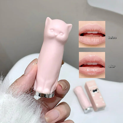 SHAQINUO Meowoqinqin Moisturizing Color Lip Balm, anti-dryness and crack fade lip lines Student Moisturizing lipstick Beauty Trend Shop
