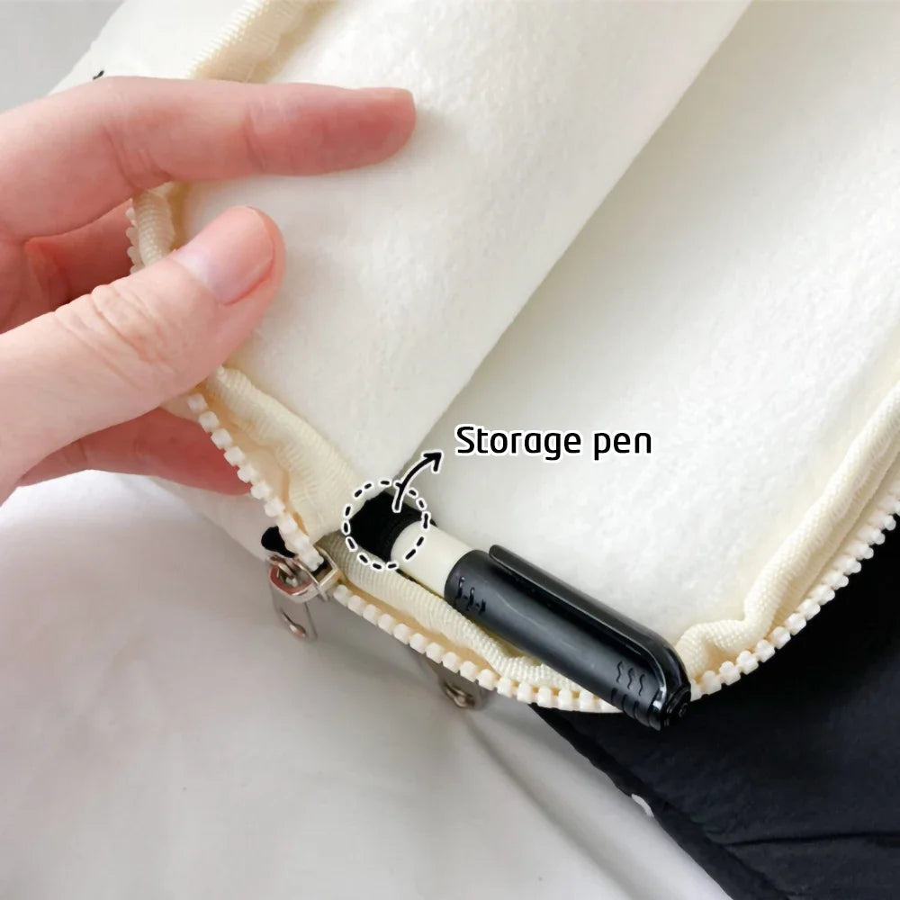 Laptop bag for macbook air 13 case 13-14 Inch puffy notebook pouch 15-16Inch Cute laptop sleeve 9-11 Inch Tablet Sleeve girl bag Beauty World Shop