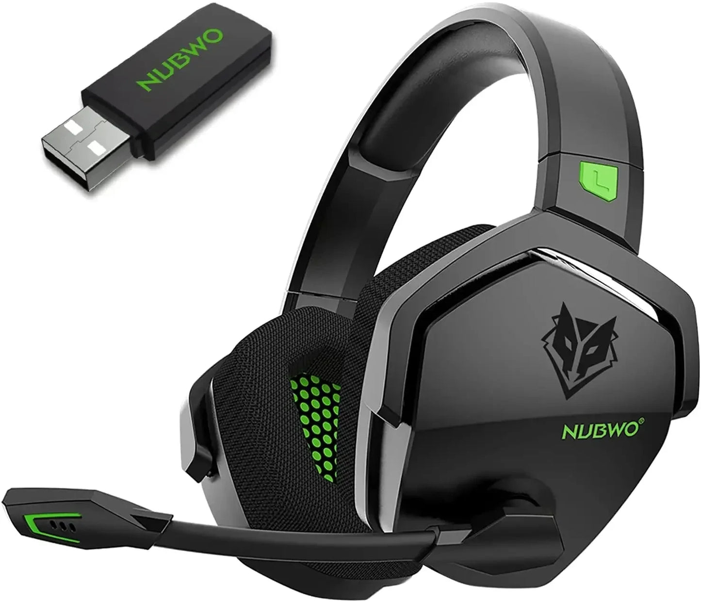 NUBWO G06 2.4G Dual Wireless Gaming Headset 5ms Low Latency 7.1 Surround ENC Mic For PC PS4 PS5 Gaming Bluetooth Headphones Beauty Fashion