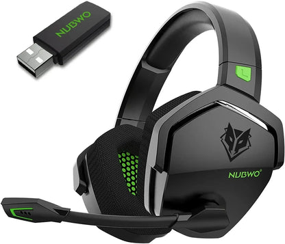 NUBWO G06 2.4G Dual Wireless Gaming Headset 5ms Low Latency 7.1 Surround ENC Mic For PC PS4 PS5 Gaming Bluetooth Headphones Beauty Fashion
