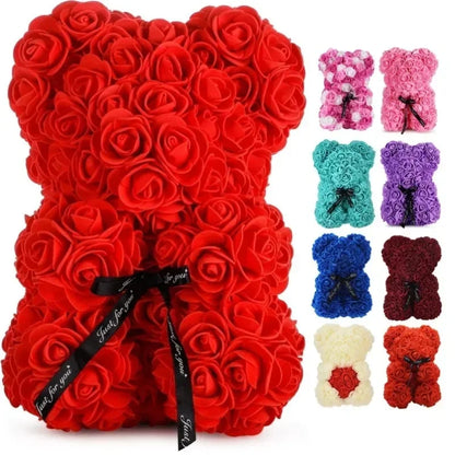 2025 New Artificial Flower Eternal Rose Teddy Bear for Mom Mother's Day Birthday Valentine's Day Anniversary Gifts & Decorations Beauty World Shop