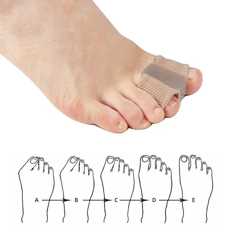Gel Bunion Toe Separators W/Fabric Lining for Big Toe, Silicone Toe Spacers Bunion Correctors for Overlapping Toe Protector Beauty Trend Shop