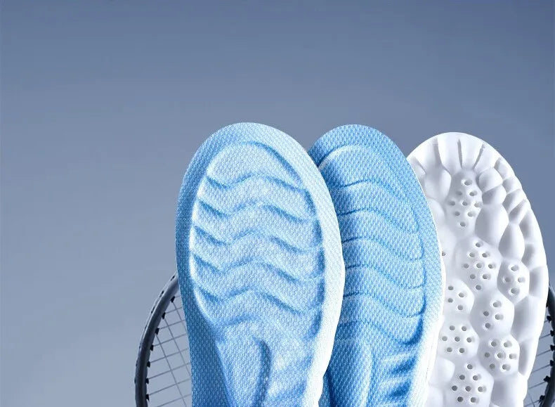 4D Cloud Technology Sports Insoles for Shoes PU Sole Soft Breathable Shock Absorption Cushion Running Orthopedic Care Insoles Beauty World Shop