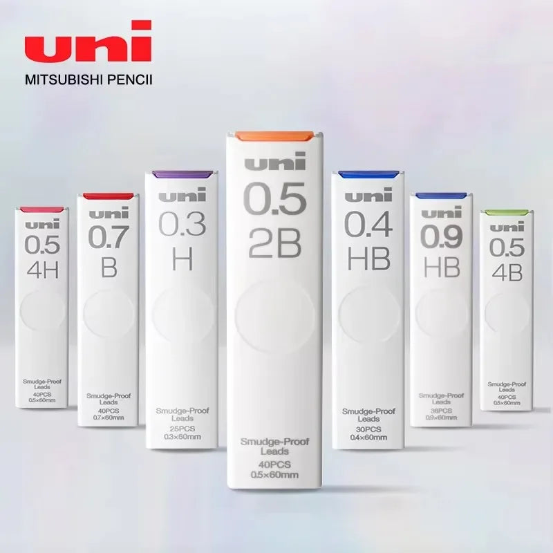 1Pcs Japan UNI UL-S Mechanical Pencil Lead-core Anti-fouling Thickened Black Non-breakable Student Pencil Lead 0.3/0.5/0.7 mm Beauty World Shop