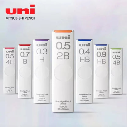 1Pcs Japan UNI UL-S Mechanical Pencil Lead-core Anti-fouling Thickened Black Non-breakable Student Pencil Lead 0.3/0.5/0.7 mm Beauty World Shop