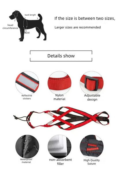 Dog Outdoor Sled Chest Strap Dog Weight Training Traction Strap Husky Samo Snowboard Traction Rope