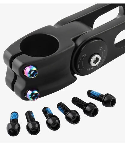 MUQZI 6pcs M6x17mm Disc Brake Caliper Bolts Bike Stem Bolt MTB Crank Arm Screw With Washer Bicycle Parts Beauty World Shop
