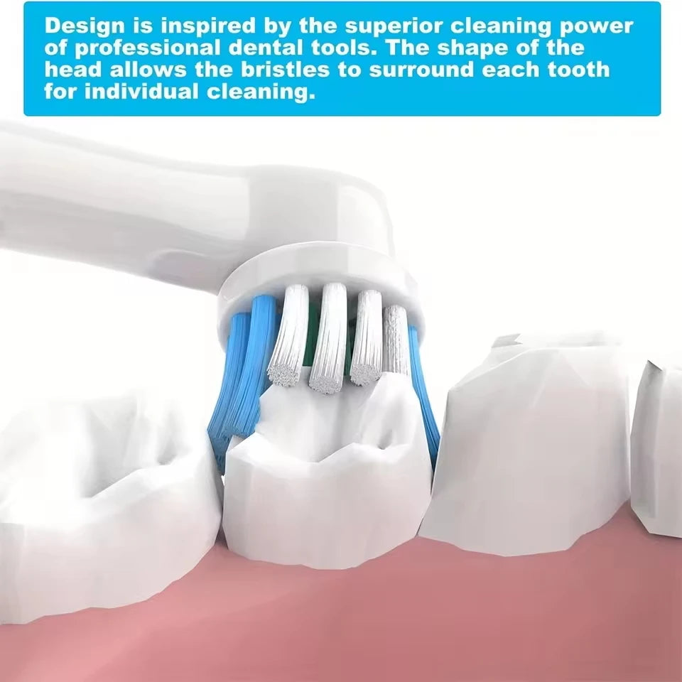 4/12/16Pcs Replacement Toothbrush Heads Compatible with Oral-B Braun Professional Electric Toothbrush Heads Brush Heads Beauty World Shop