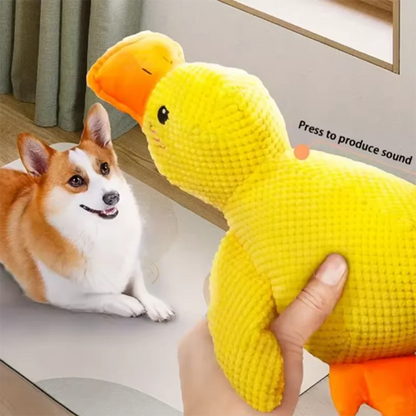 Cute dog Toy Stomping Duck Bite Resistant Grinding Teeth Cleaning Large Dog Interactive Entertainment Puppy Boredom Plush Toy Beauty World Shop
