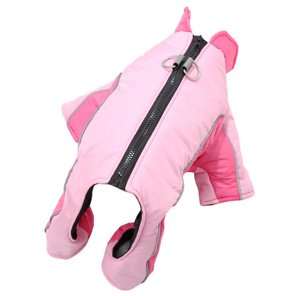 Warm Pet Clothes With D-ring Reflective Dog Jumpsuit For Small Medium Dogs Camouflage Puppy Coat For Winter Chihuahua Pug Jacket