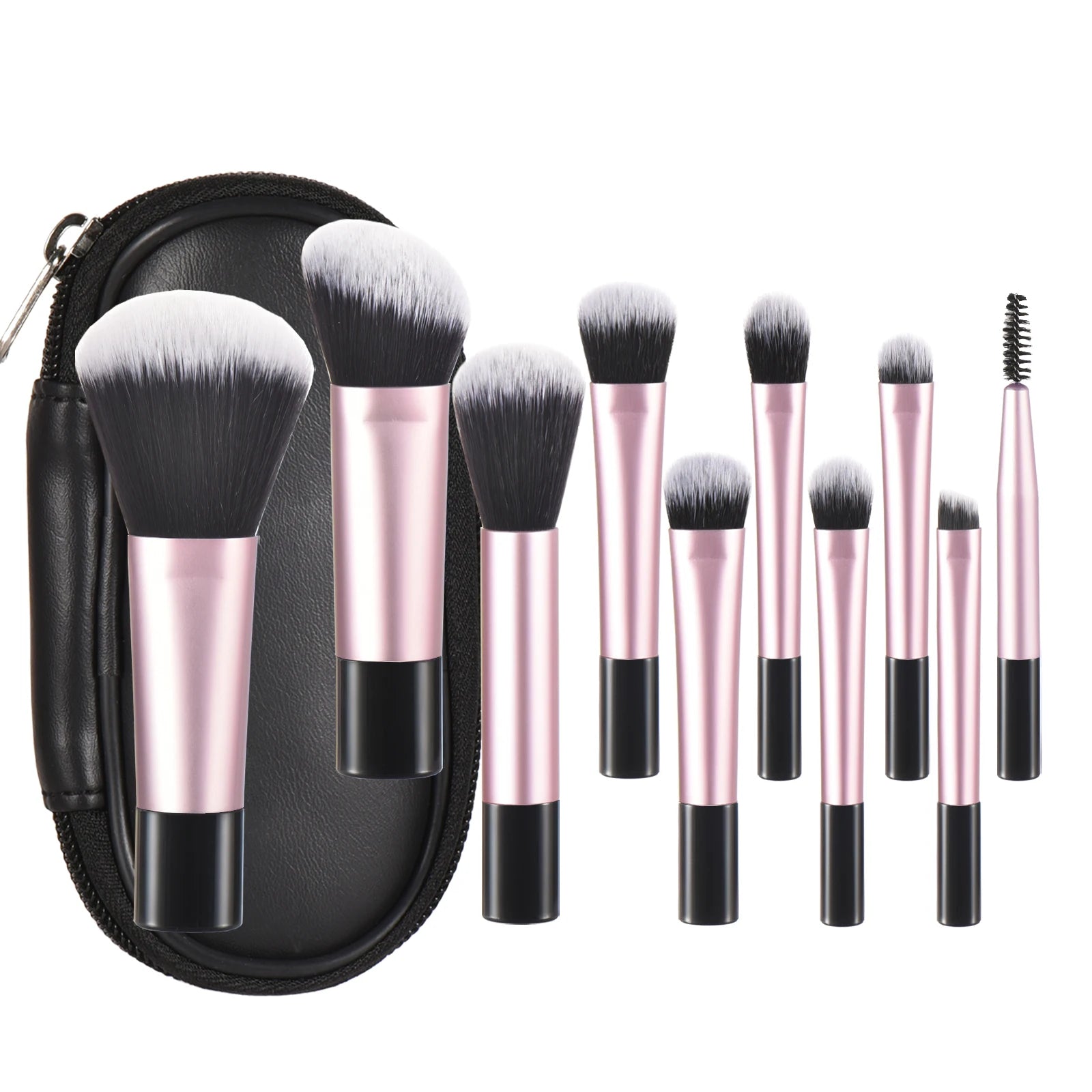 10 color Mini makeup brush Travel portable Makeup Tool Makeup Puff - Palm Brush Professional Makeup tool set Christmas gift Beauty World Shop