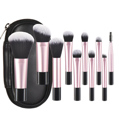 10 color Mini makeup brush Travel portable Makeup Tool Makeup Puff - Palm Brush Professional Makeup tool set Christmas gift Beauty World Shop