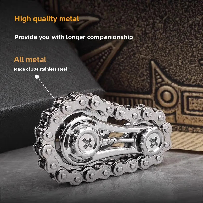 Metal Fidget Spinner Office Desk Toy Stress Relief Gears Hand Spinner for Adults desk decoration home decor Relieve stress relax Beauty World Shop