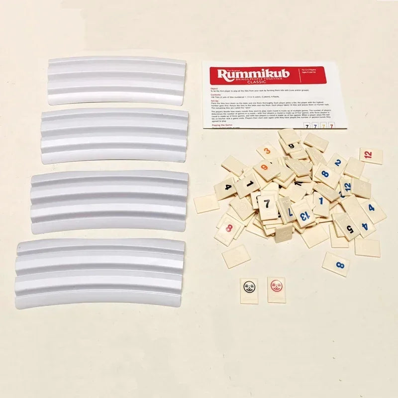 Classic Rummy Board Game Set The Ultimate Rami Tile Entertainment for Family Fun Beauty World Shop