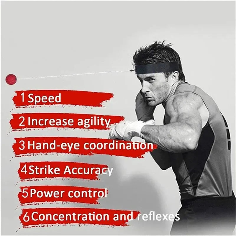 Headworn Speed Ball Boxing Magic Ball Reaction Ball Fight Training Coordination Ability Vent Fist Speed Precision Decompression Beauty World Shop