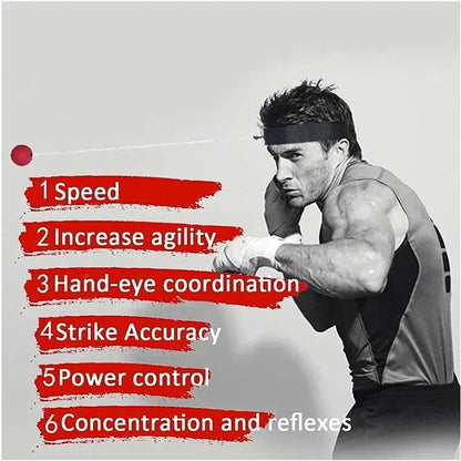 Headworn Speed Ball Boxing Magic Ball Reaction Ball Fight Training Coordination Ability Vent Fist Speed Precision Decompression Beauty World Shop
