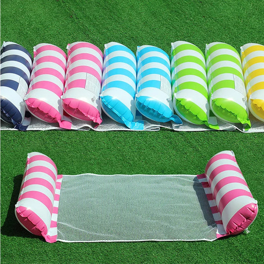 Pool Hammock Floats, 1Pack 4-in-1 Inflatable Water Hammocks Floaties (Saddle, Lounge Chair, Hammock, Drifter), , Pool Float Loun Beauty World Shop