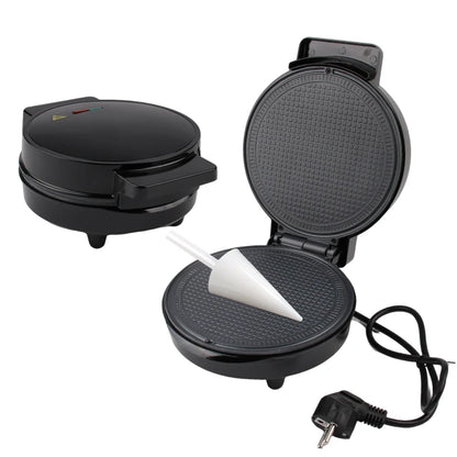 Electric Egg Roll Maker DIY Ice Cream Cone Machine Crispy Omelet Mold Sandwich Iron Crepe Baking Pan Waffle Pancake Grill Oven Beauty World Shop