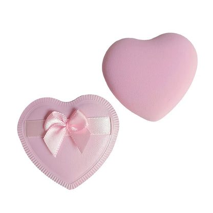 2pcs Heart Bow Makeup Powder Puffs That Can Be Used In Both Dry And Wet Combinations Cotton Candy Air Cushion Powder Puff Beauty World Shop