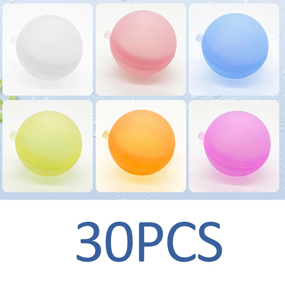 New Reusable Water Balloons Refillable Water Balloon Quick Fill Self Sealing Water Bomb Splash Balls for Kids Swimming Pool Beauty World Shop