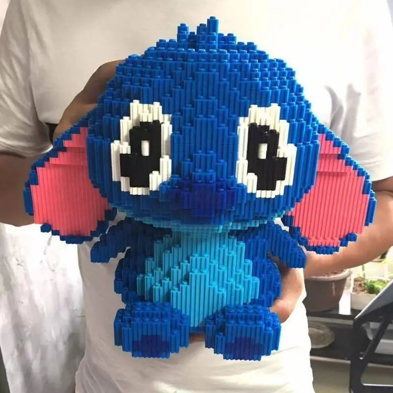 Herocross Disney Building Block Stitch Giant Stitzer Assembly Toy Children's Birthday Gift Puzzle Desktop Decoration Beauty World Shop