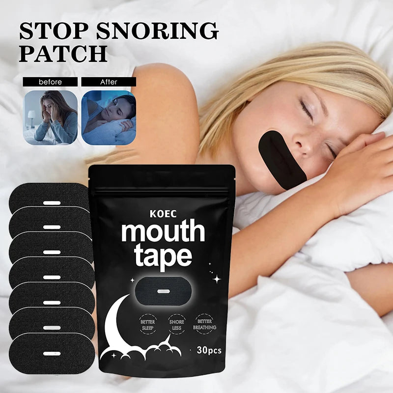 Stop Snoring Patch Nose Breathing Correction Improve Sleeping Promoting Better Breath Portable Night Sleep Mouth Orthosis Tape Beauty World Shop
