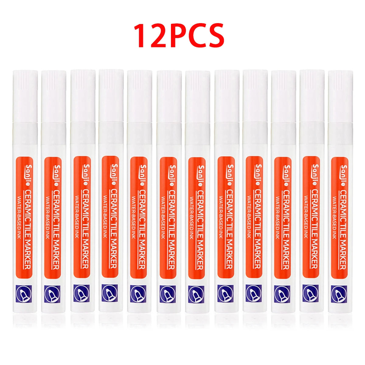 1Pcs Waterproof Ceramic Tile Grout Marker Pen, White Tile Repair Pen with Anti-Mold Filler, Bathroom Floor Tile Gap Cleaning Pen Beauty World Shop