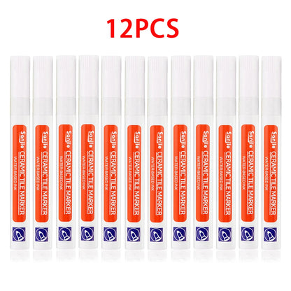 1Pcs Waterproof Ceramic Tile Grout Marker Pen, White Tile Repair Pen with Anti-Mold Filler, Bathroom Floor Tile Gap Cleaning Pen Beauty World Shop