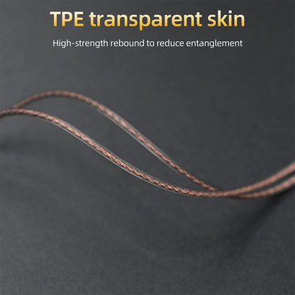 KZ Headphone Cable High-Purity Copper Cube Mixed Upgrade Cable Earphone Wire Original Wire
