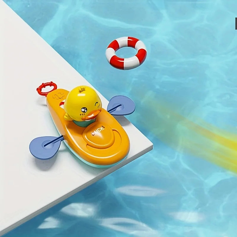 1 Pc Little Yellow Duck Kayak Toy Swimming Pool Bathroom Toy 1 Pc Little Yellow Duck Kayak Toy Swimming Pool Bathroom Toy Beauty World Shop