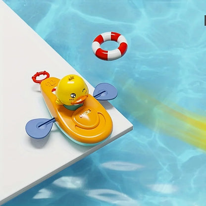 1 Pc Little Yellow Duck Kayak Toy Swimming Pool Bathroom Toy 1 Pc Little Yellow Duck Kayak Toy Swimming Pool Bathroom Toy Beauty World Shop