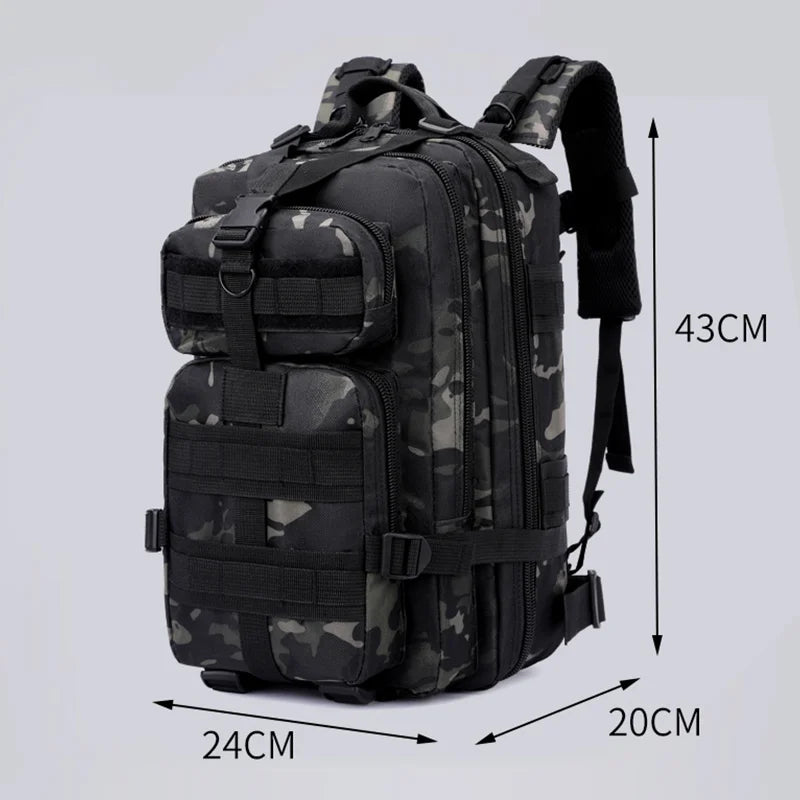 Tactical Outdoor Backpack - Camping, Hunting and Fishing | Adjustable Straps, Multiple Compartments, Camping Accessories Beauty World Shop