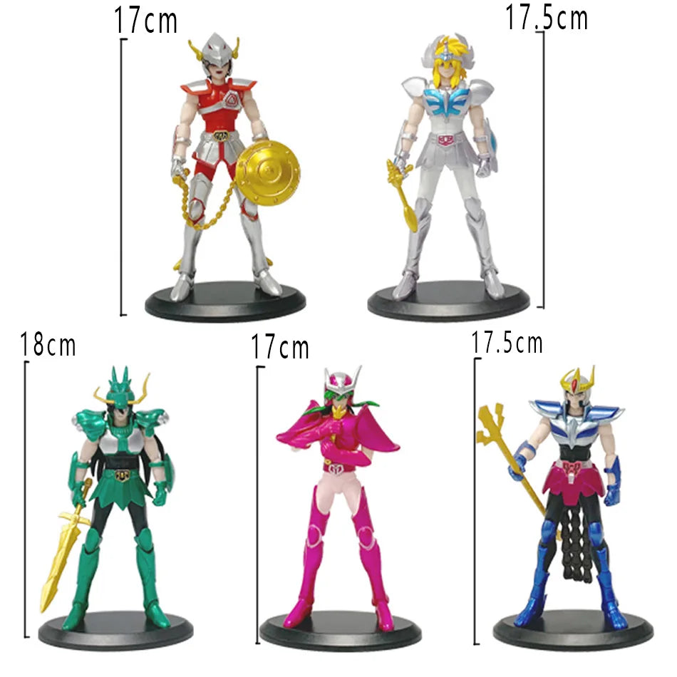 In Stock Hot Anime Figure Phoenix Ikki Hyoga Seiya Shiryu Standing Armor Model Children's Toys PVC Box Desktop Collection Toys Beauty World Shop