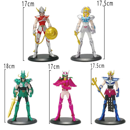 In Stock Hot Anime Figure Phoenix Ikki Hyoga Seiya Shiryu Standing Armor Model Children's Toys PVC Box Desktop Collection Toys Beauty World Shop
