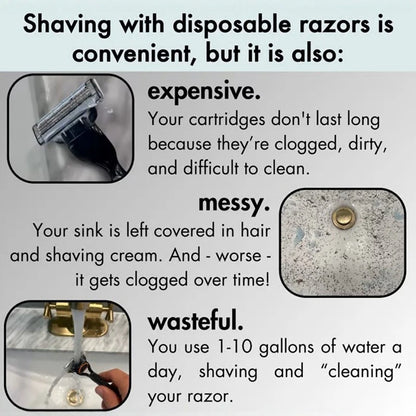 Rinser Cleaner For Most Razors Plastic Shaver Storage Rack Efficient Water Saving No Batteries Shaving Razor Accessory Beauty World Shop