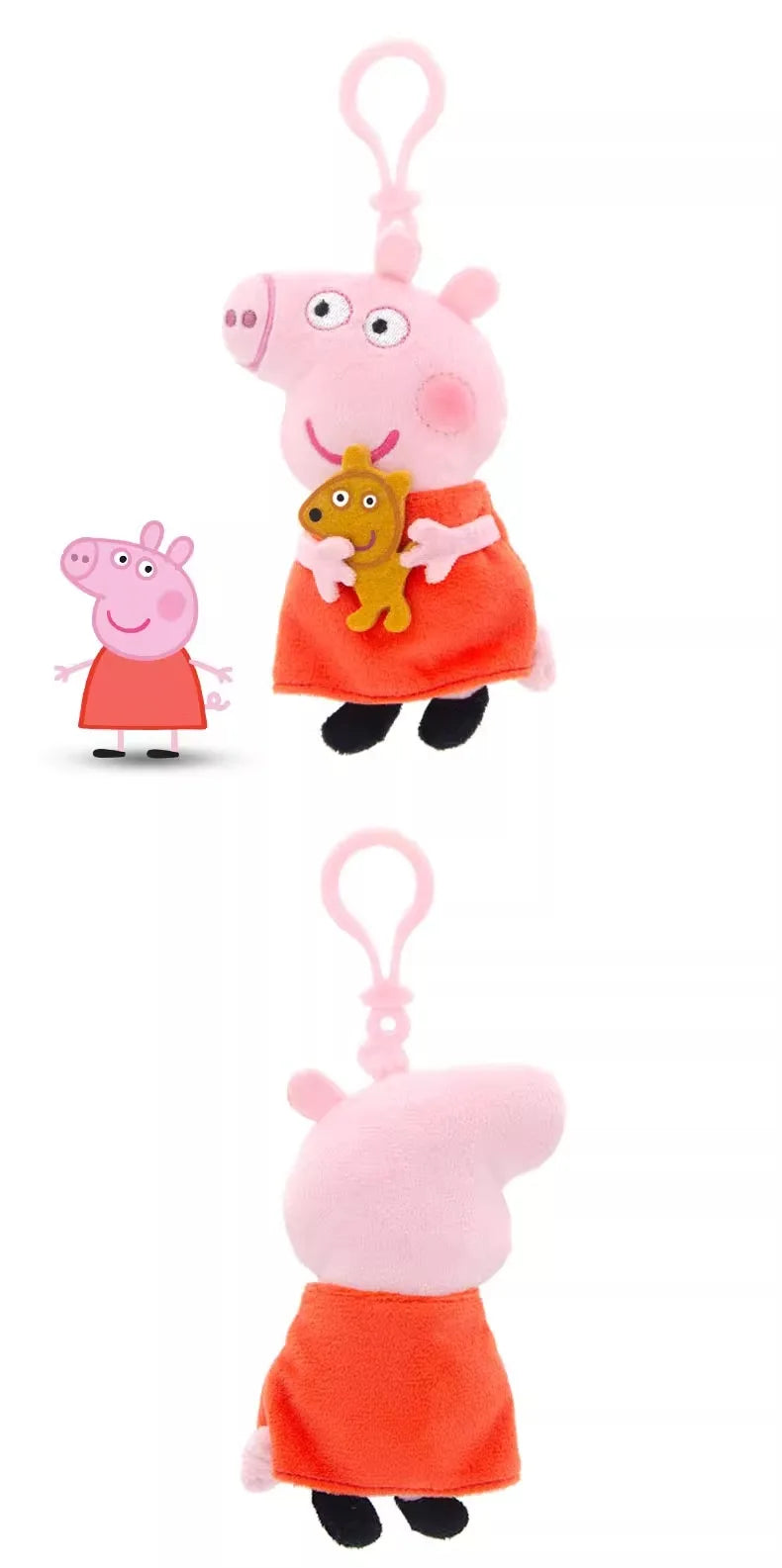 Genuine Peppa Pig George Stuffed Plush Toys High Quality Keyring Hot Cartoon Animal Keychain Doll Pendant Kids Christmas Gifts Beauty World Shop