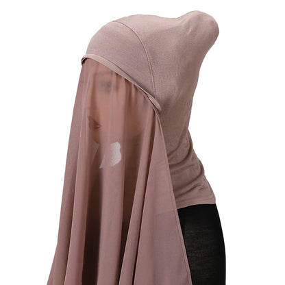 Full Cover Inner Muslim Chiffon Hijab Instant Scarf Islamic Cap Head Wear Caps Underscarf Bone Bonnet Headcover Beauty World Shop