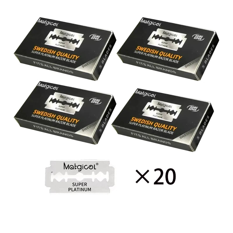 50/100/200 Count Double-sided Safety Razor Blade For Men Beard Shaving Razor Shaver Manual Razor Blade Shaving Tool ﻿ Beauty World Shop