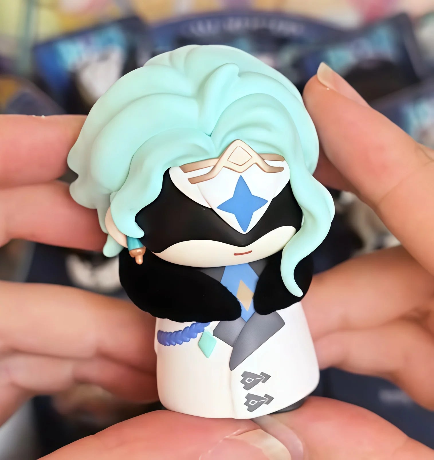 Mihoyo Genshin Impact Fatui Harbinger Q Version Series Blind Box Desktop Mini Doll Model Toys Trend Decoration Surprise Gifts Beauty World Shop