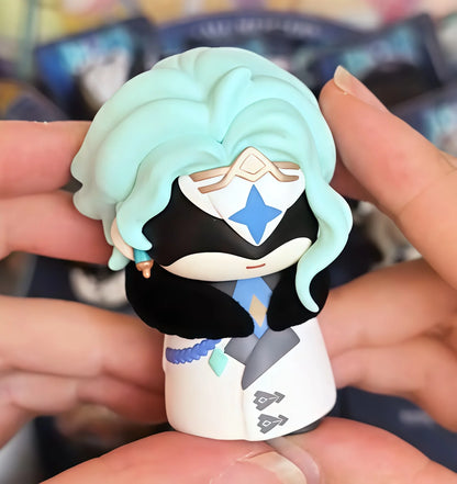 Mihoyo Genshin Impact Fatui Harbinger Q Version Series Blind Box Desktop Mini Doll Model Toys Trend Decoration Surprise Gifts Beauty World Shop