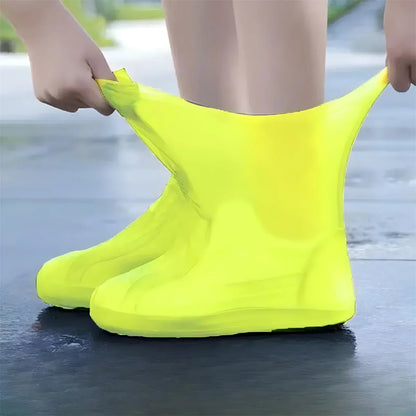 1 Pair Rubber Rain Boot Overshoes For Outdoor Use, Silicone Waterproof Shoe Covers, Rainy Day Shoe Cover, Reusable Non-Slip Rain Beauty Fashion