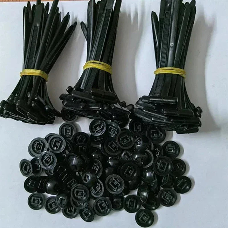 Cable tie buckle fixed through the core nail cable tie buckle mudguard fender inner lining trunk buckle Beauty World Shop