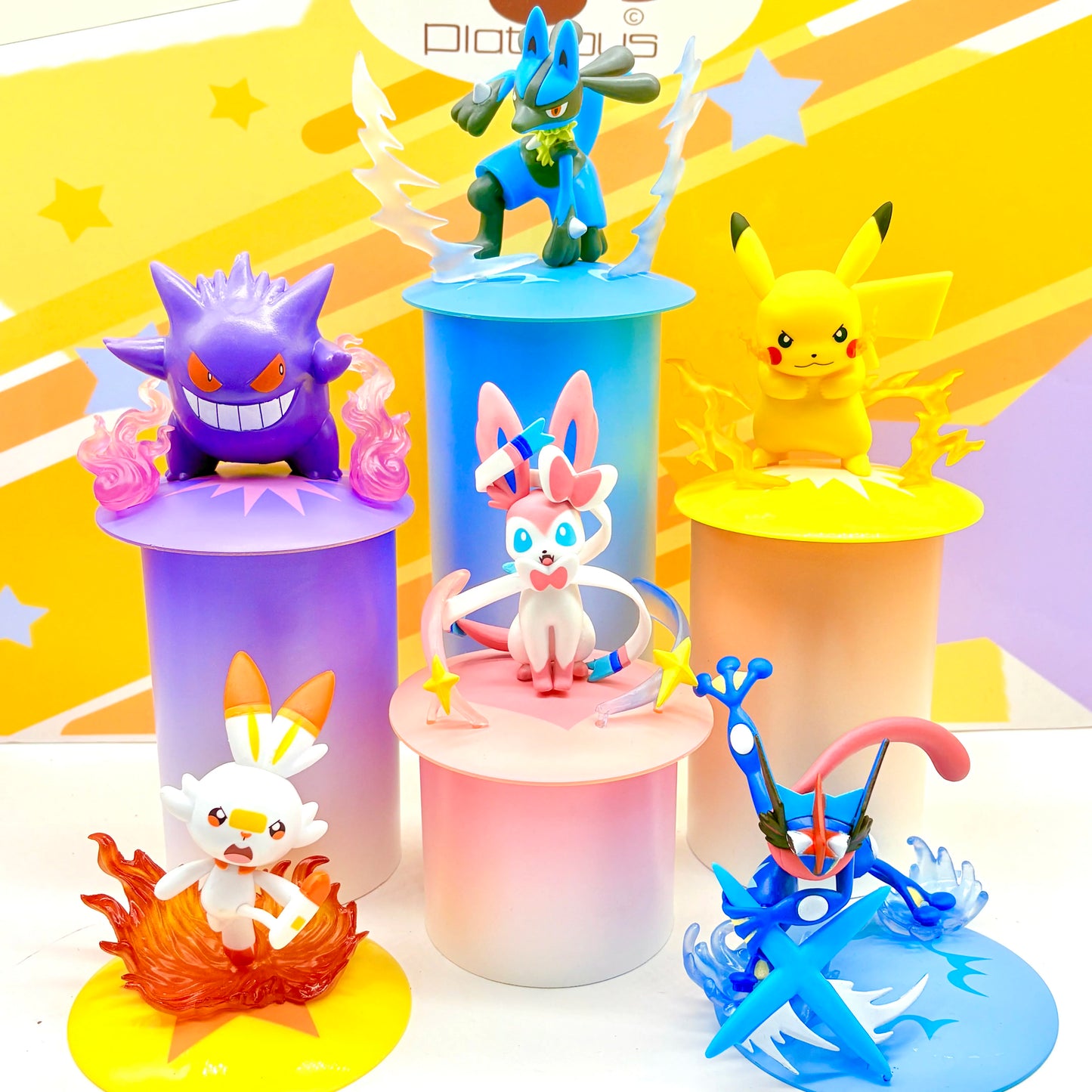 Pokemon Action Figure Gengar Pikachu Sylveon Scorbunny Collection Ornament Peripheral Toy Kids Birthday Gift Beauty World Shop