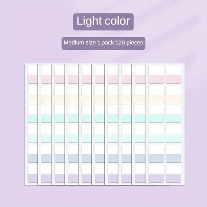 Morandi Colors Index Stickers, Light Color Index Notes, Transparent Writable Folder Sticky Notes Beauty World Shop