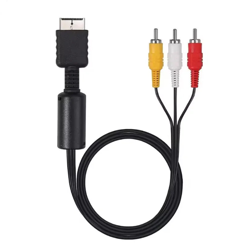 6ft/1.8M AV Cable for PS3 PS2 PS1 PlayStation Splitter RCA Audio Video Extend Cord to Monitor TV RCA Wire Converter Adapter New Beauty World Shop